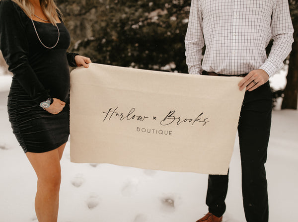 Trent and Chloe Nally owners of family boutique, Harlow x Brooks Boutique