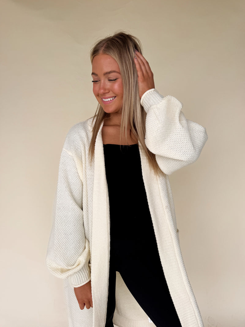 Winter Wishes Waffle Cardi