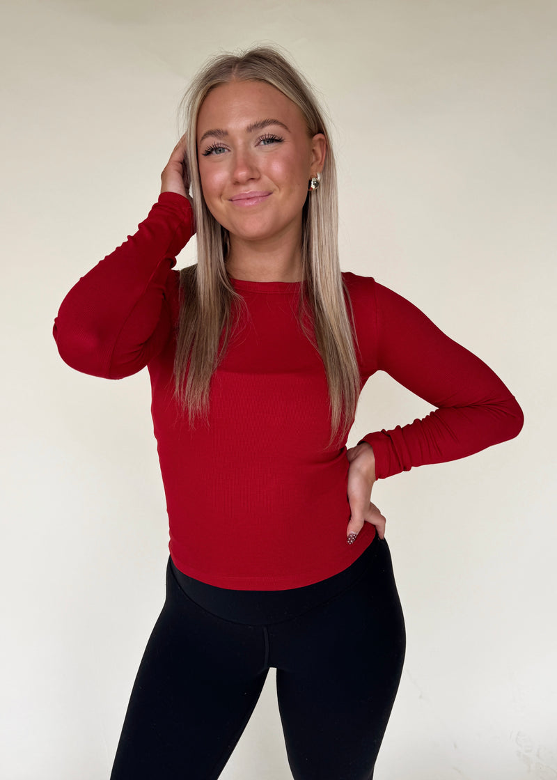Ultimate Ribbed Basic- Red