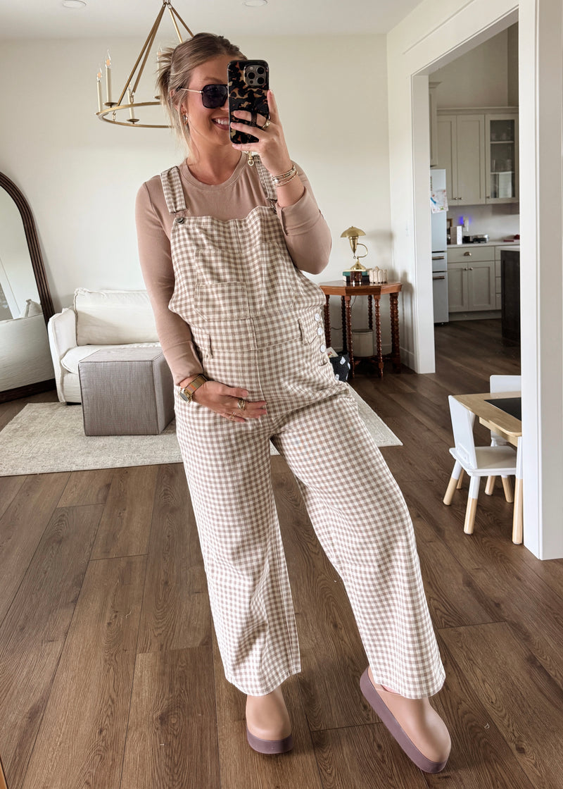 Gemma Gingham Overalls