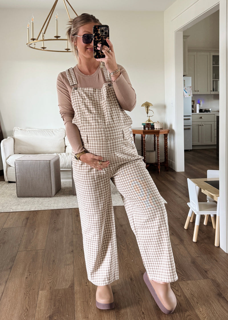 Gemma Gingham Overalls
