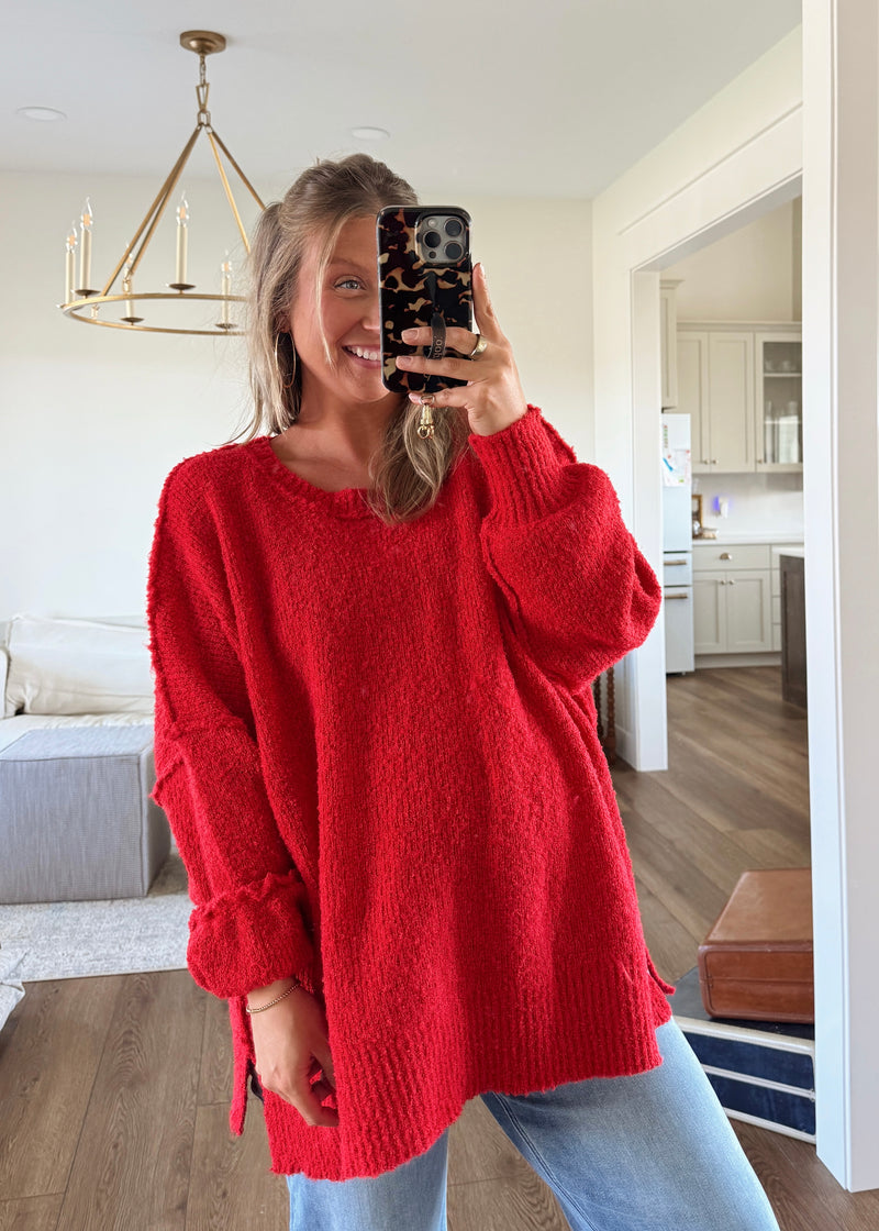 Eva Sweater- Red