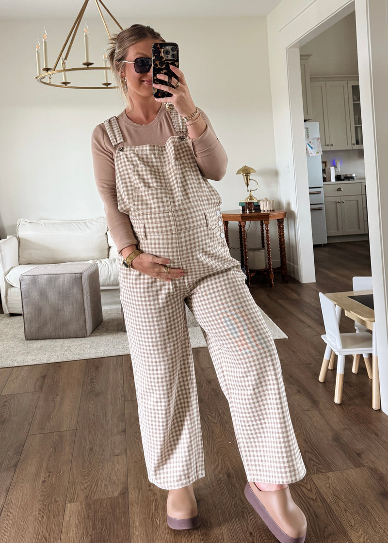 Gemma Gingham Overalls