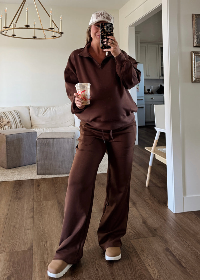 Comfort Season Sweats-Brown