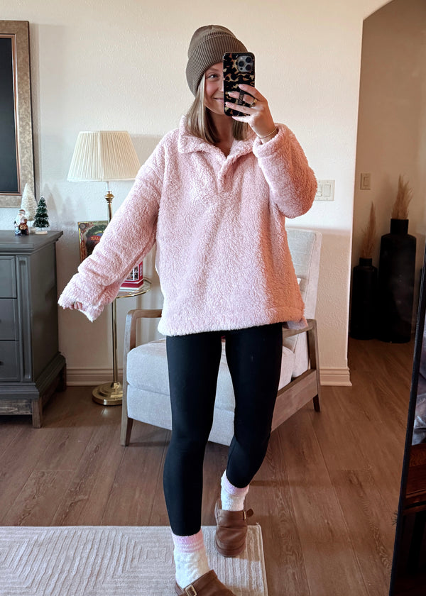 Winter Bliss Pullover-Blush