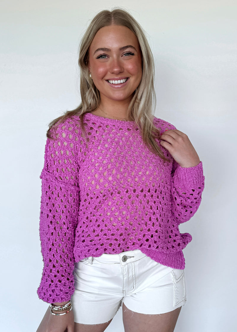 Sunsets Crochet Pullover