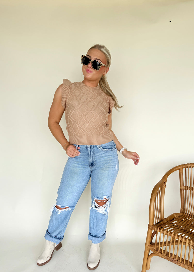 Sweet Soul Ruffle Sweater Top