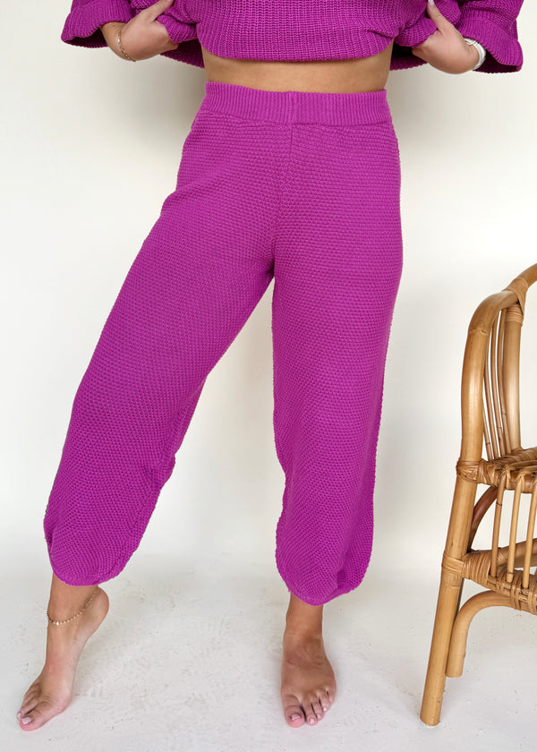 Berry Bliss Waffle Joggers