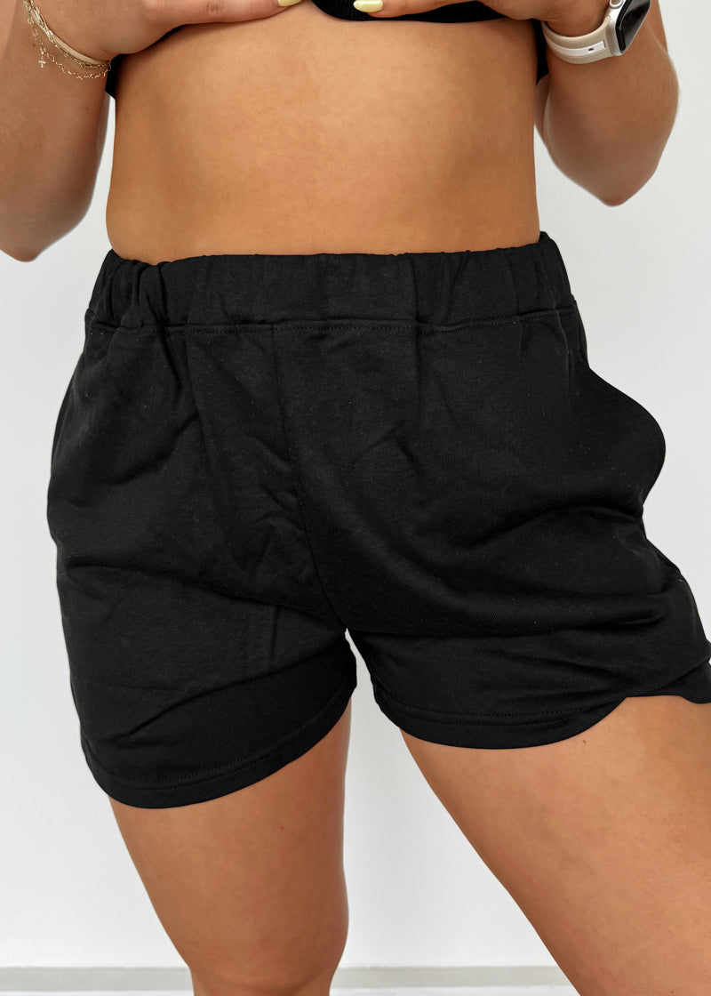 Best Boyfriend Sweat Shorts-Black