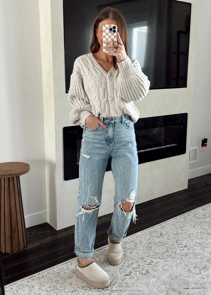 Ivory Cable Cardi