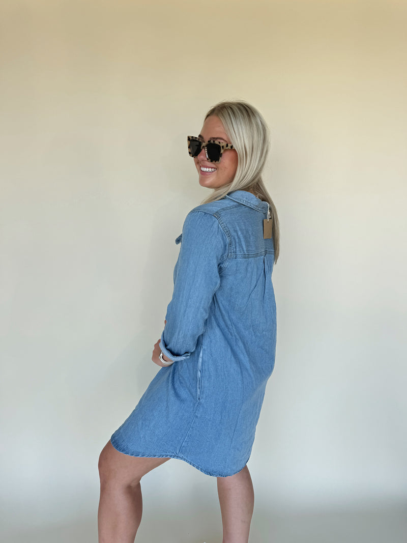 Avery Denim Shirt Dress