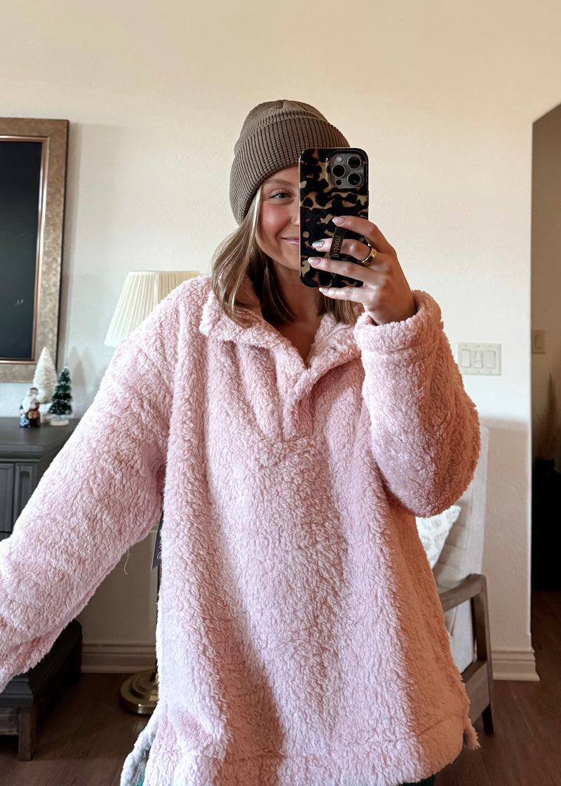 Winter Bliss Pullover-Blush