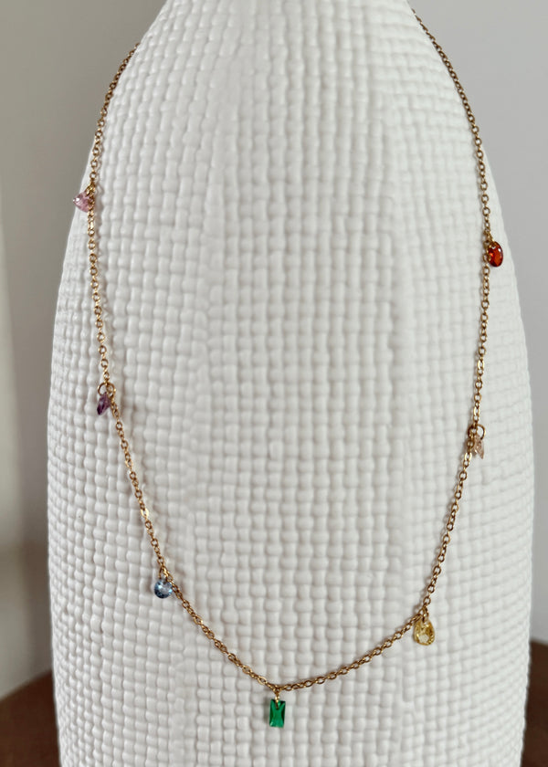 Mya Multi Stone Necklace