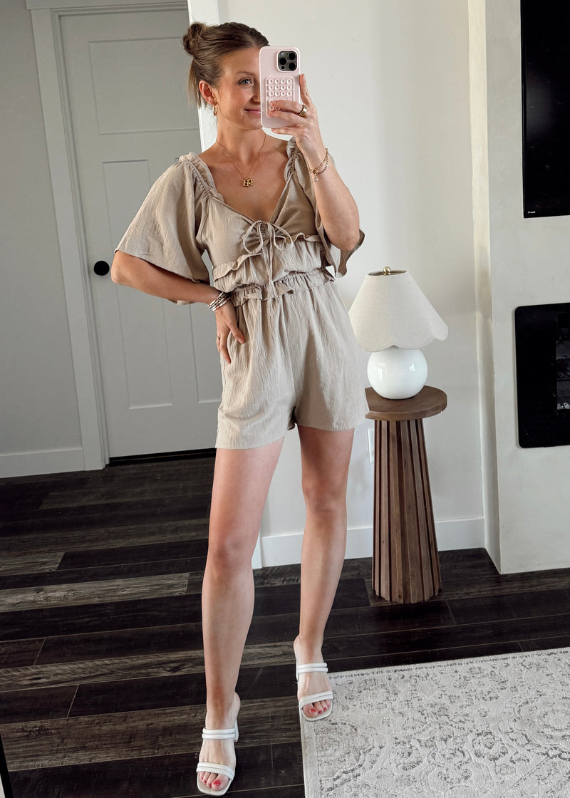 Gloria Linen Romper