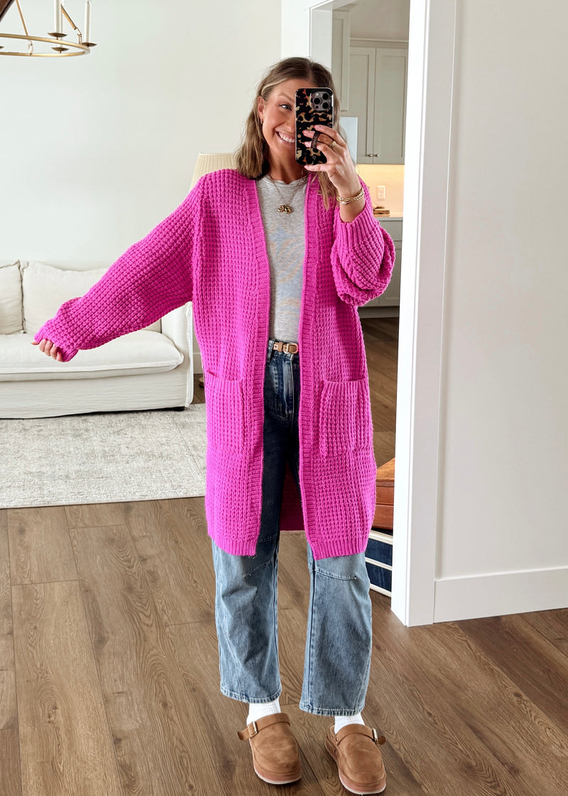 In Winter We Wear Pink Cardi