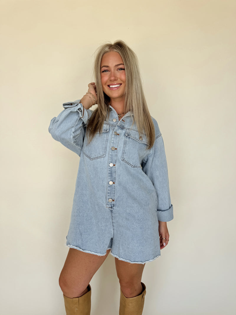 Breckyn Denim Romper