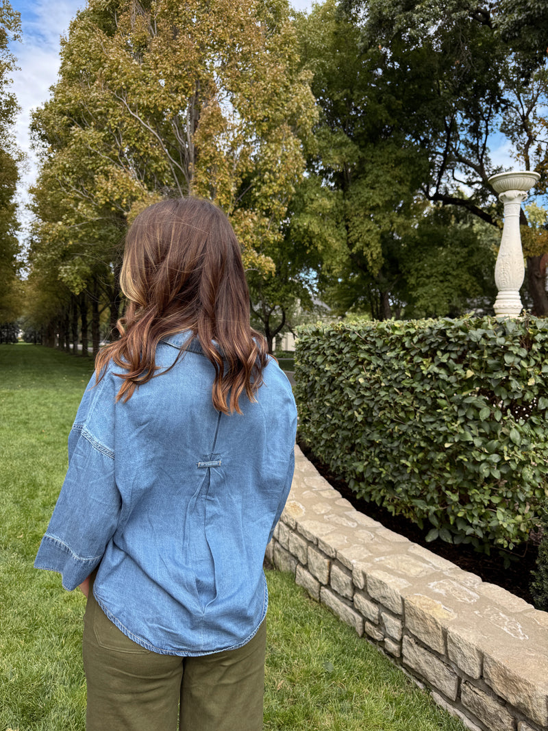 Naomi Denim Blouse