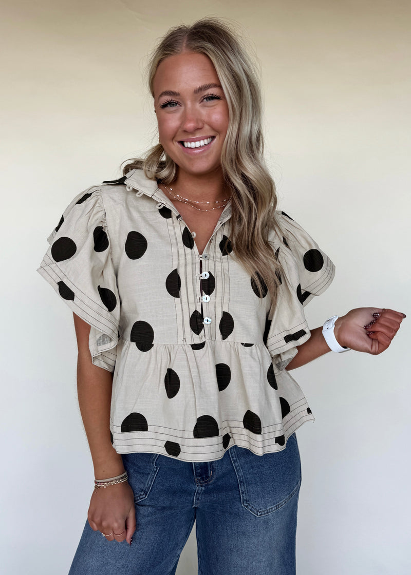 Penny Polka Dot Blouse
