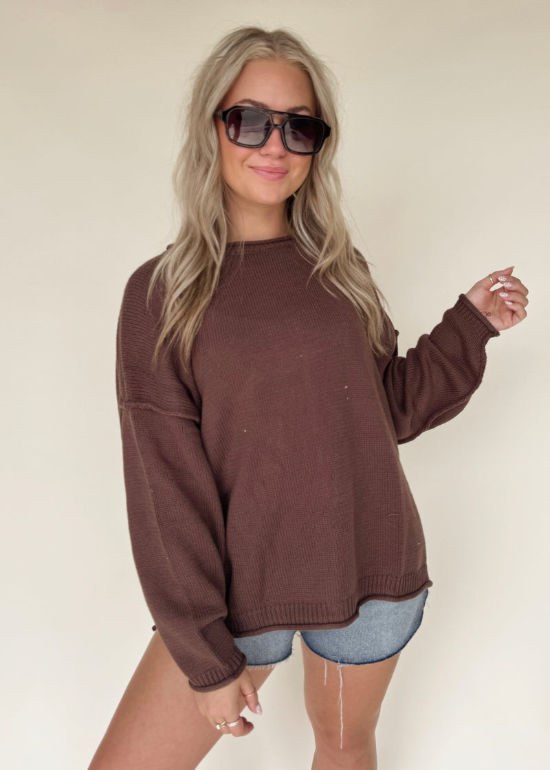 Ember Sweater- Chocolate