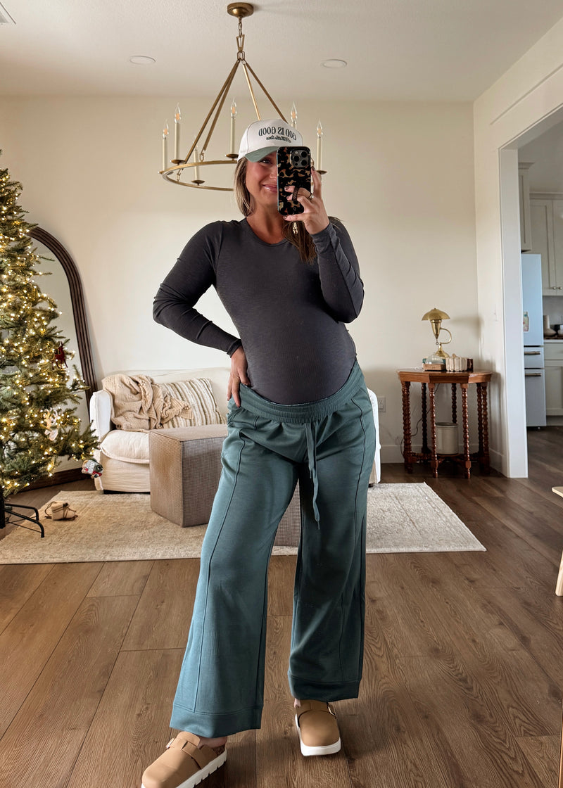 Comfort Season Pants-Spruce