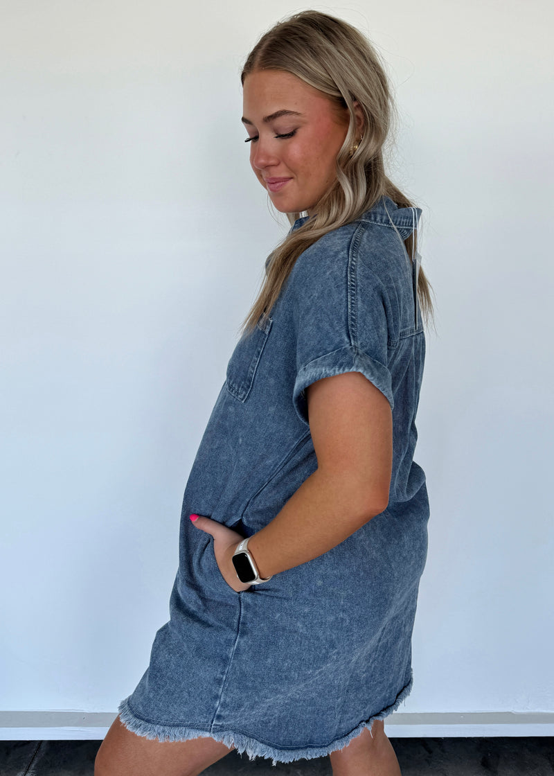 Wells Denim Shirt Dress