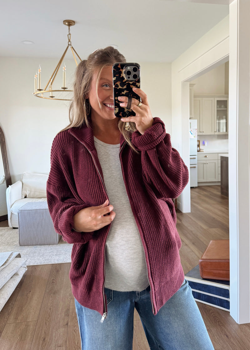 Kit Knit Zip Sweater