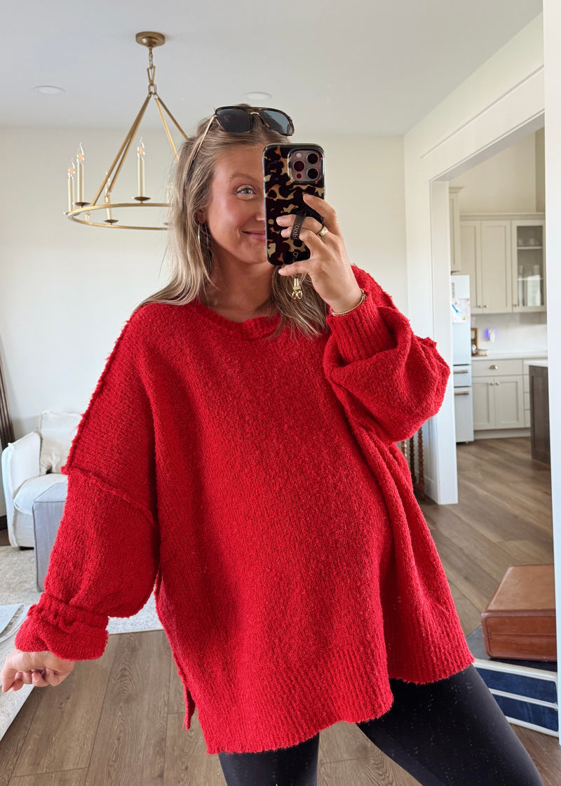 Eva Sweater- Red