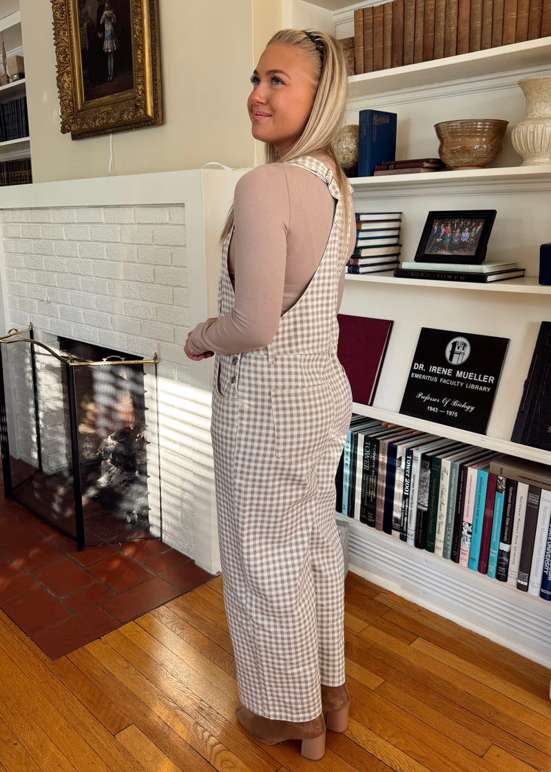 Gemma Gingham Overalls