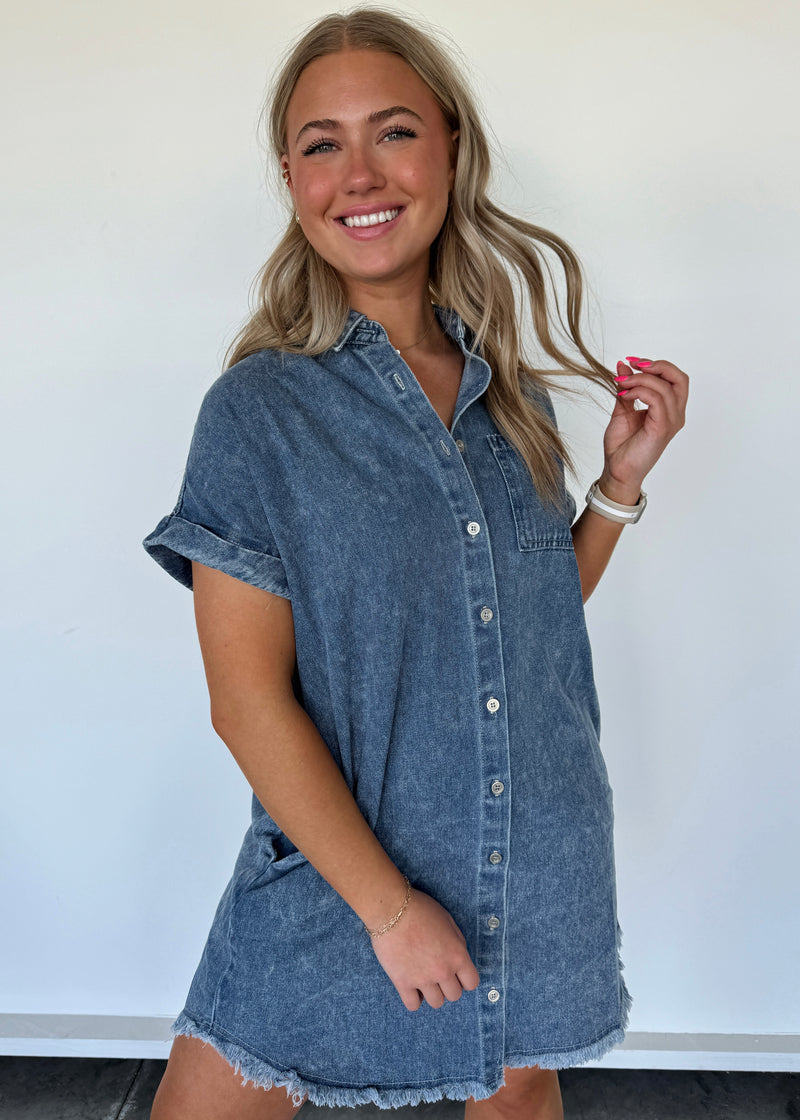 Wells Denim Shirt Dress