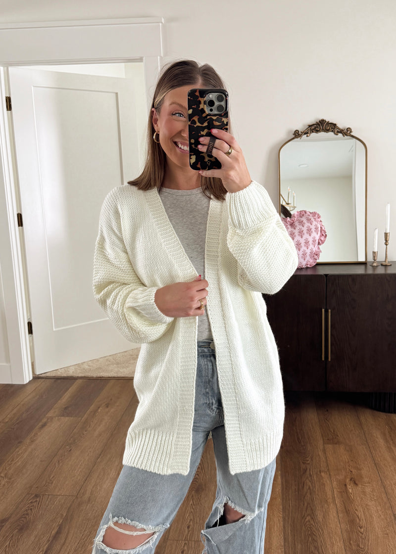 Warm Hearts Cardi-Ivory