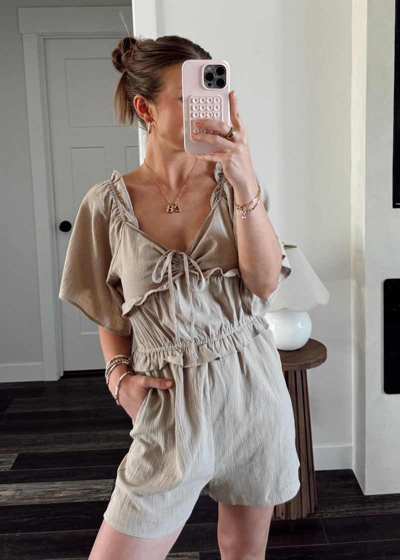 Gloria Linen Romper