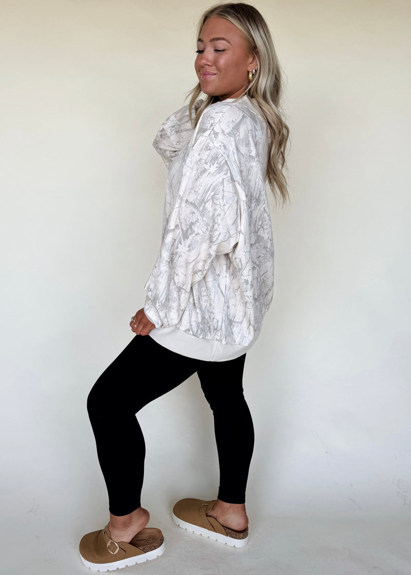 Neutral Foliage Mockneck