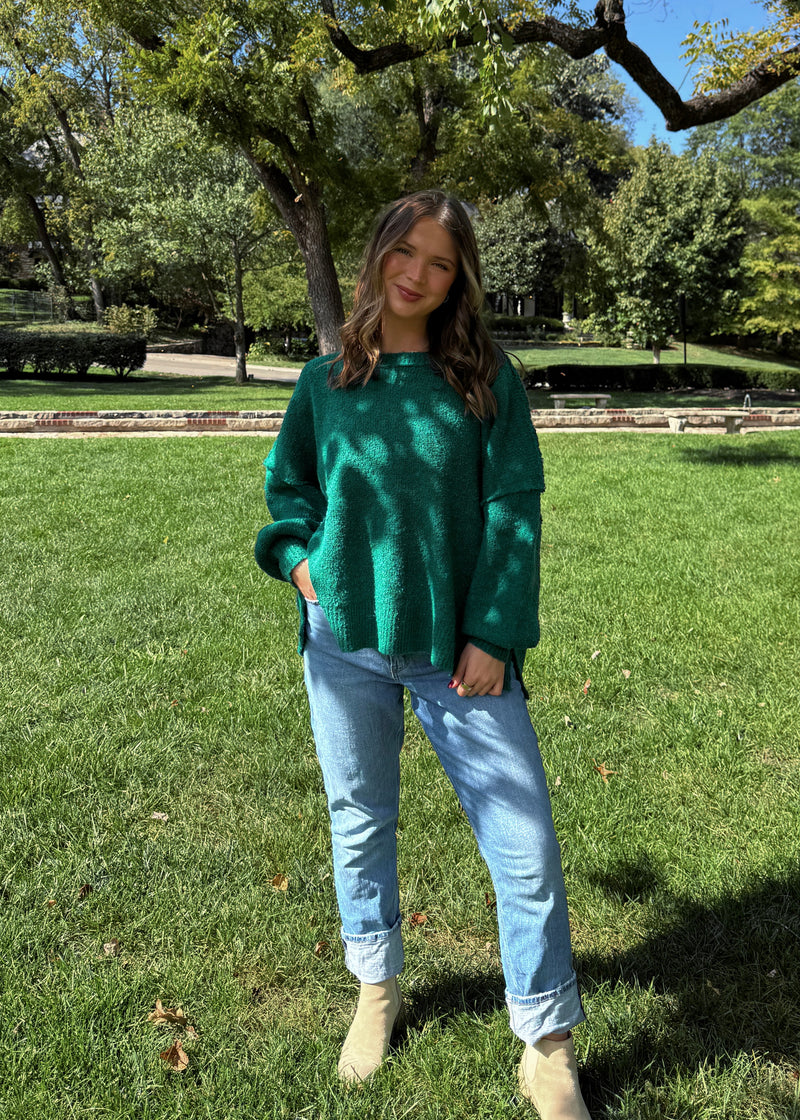 Eva Sweater- Forest Green