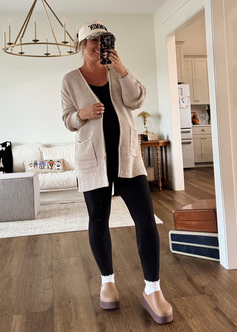 Joie Waffle Cardi-Cream