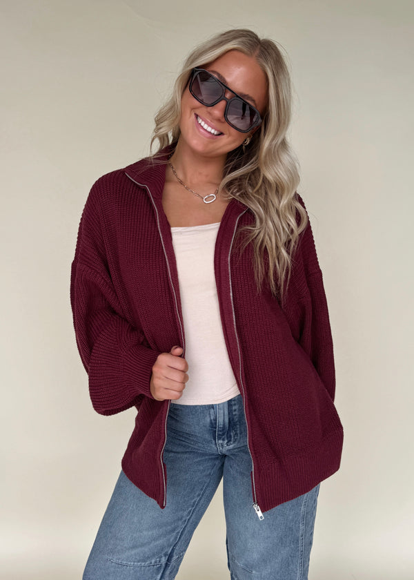 Kit Knit Zip Sweater