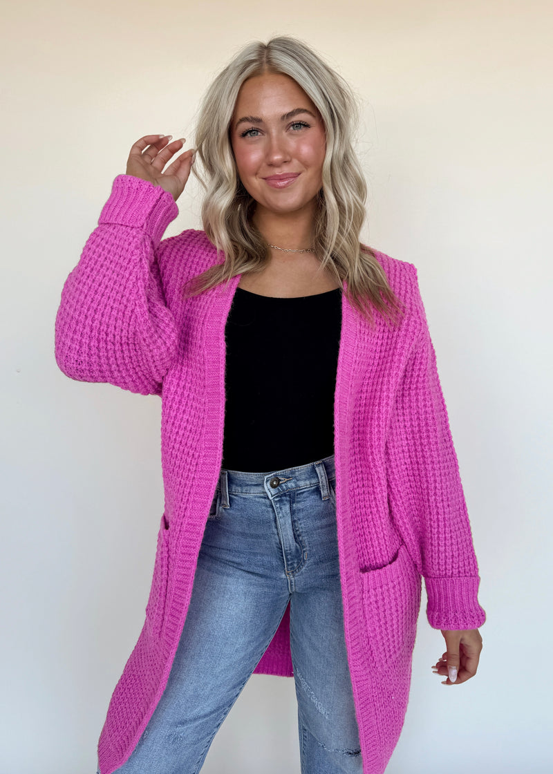 In Winter We Wear Pink Cardi