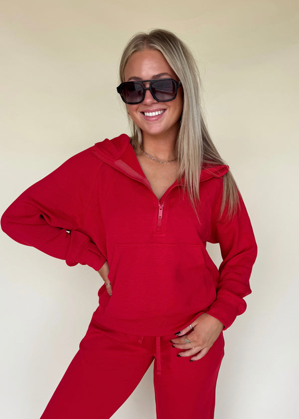 Cloud Pullover- Cherry Red