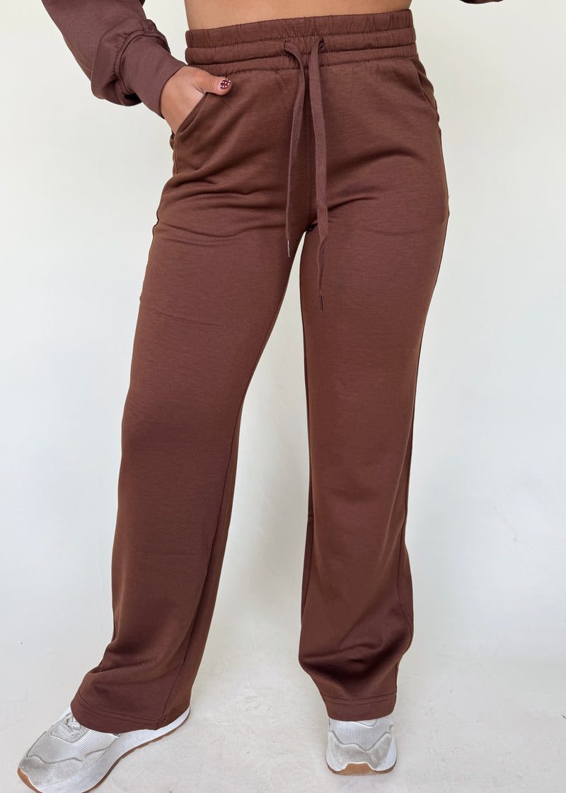 Comfort Season Sweats-Brown