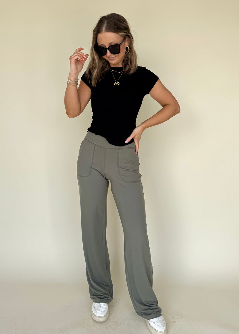 Butter Soft Yogas-Olive