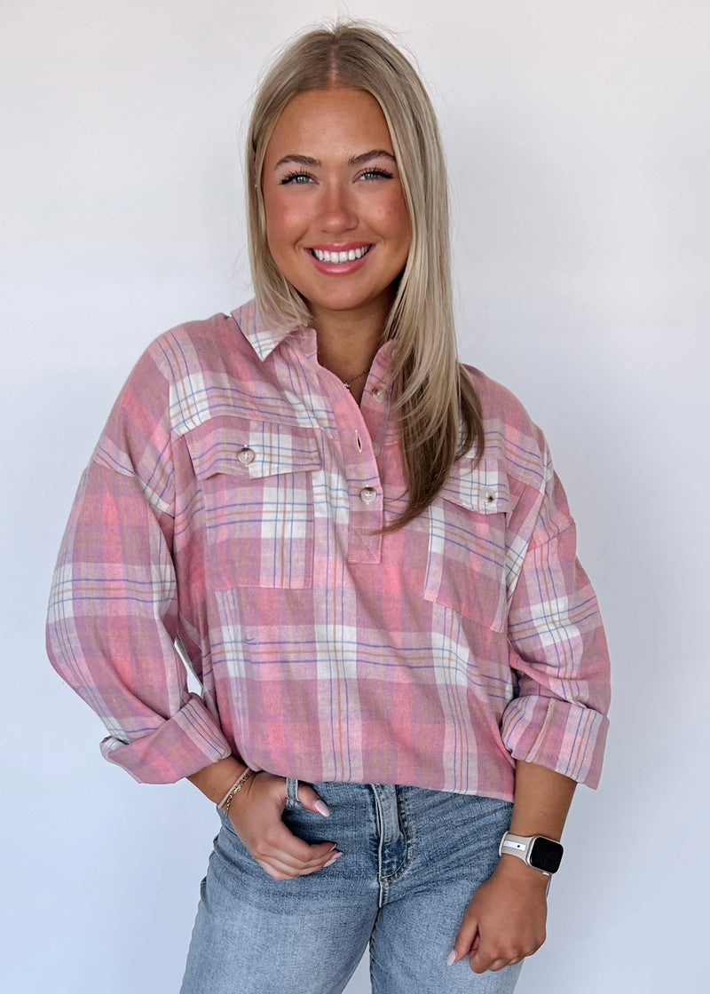 Springy Plaid Pullover