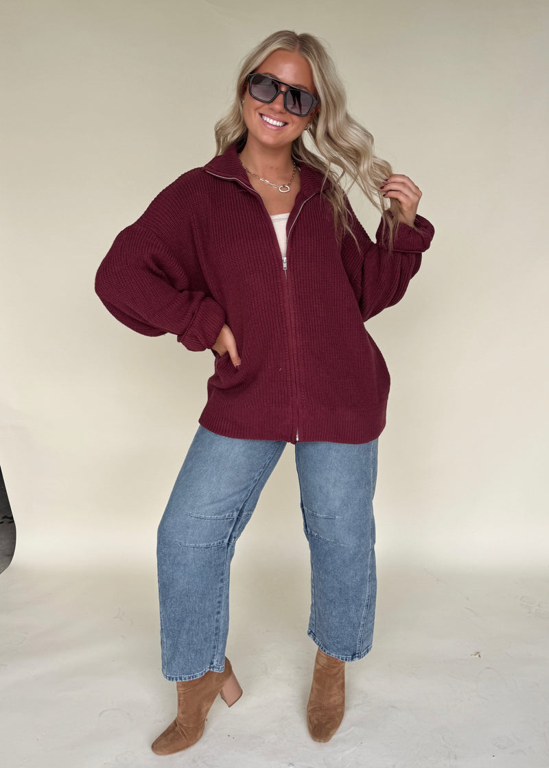 Kit Knit Zip Sweater