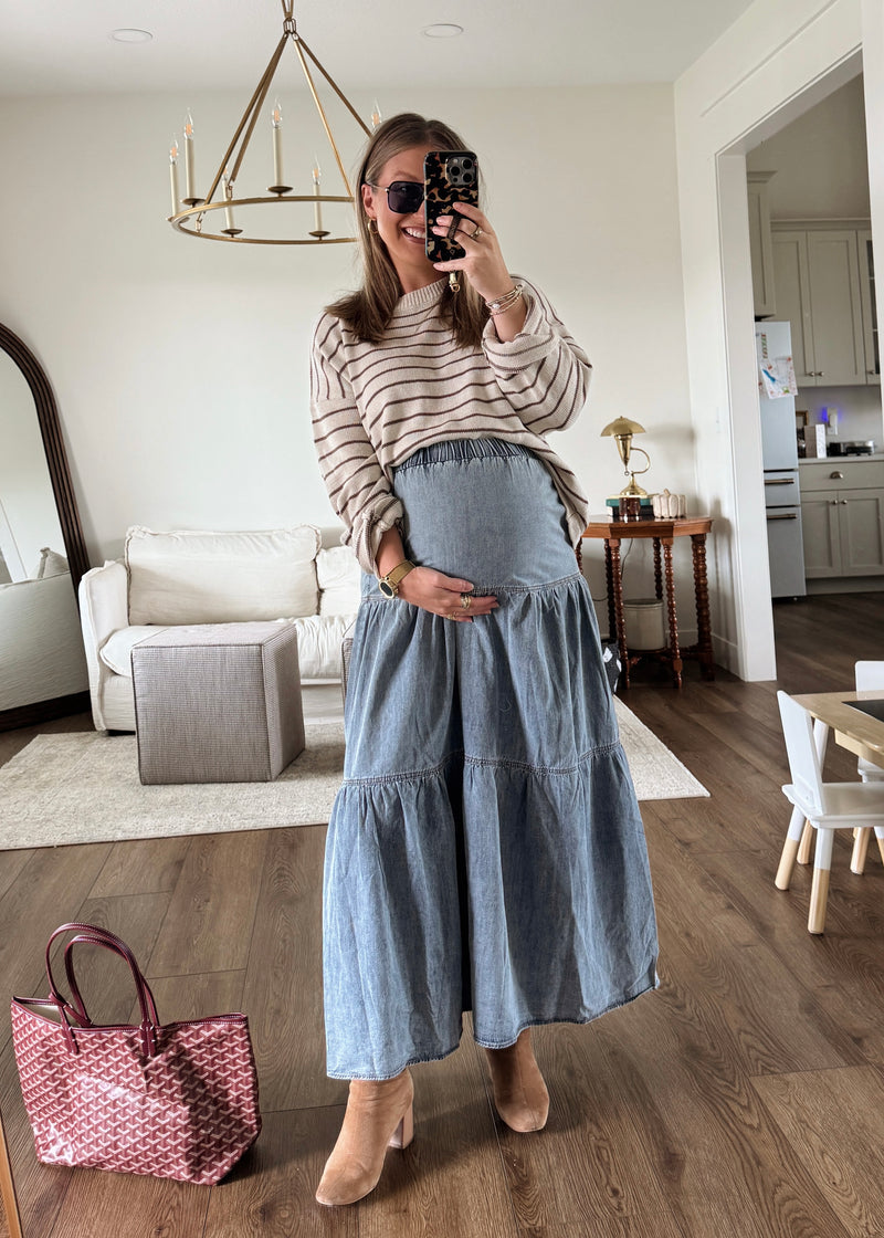 Drew Denim Skirt