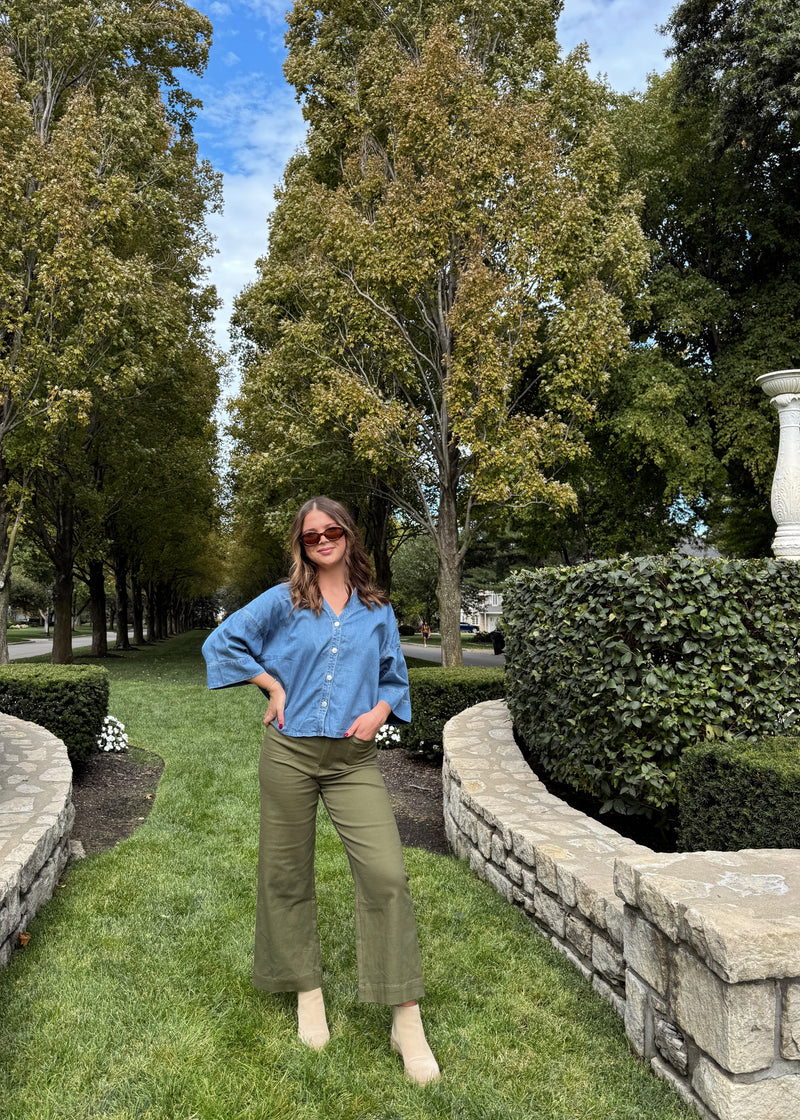 Naomi Denim Blouse