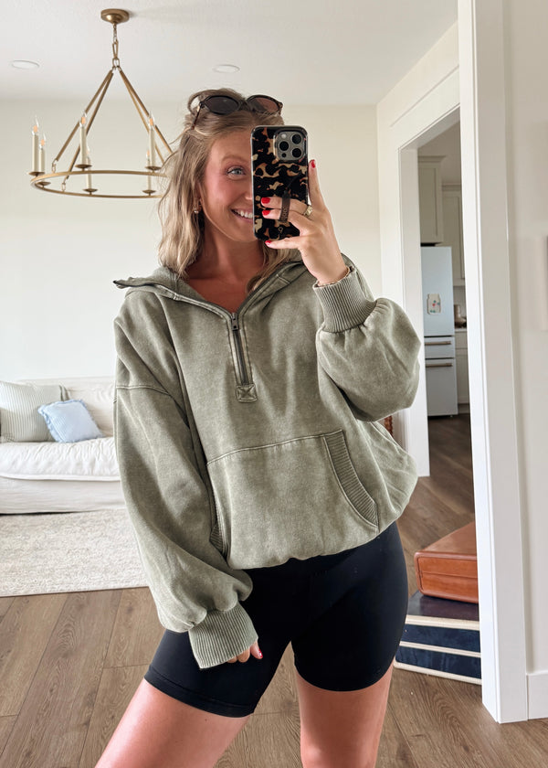 Drew Hoodie-Olive