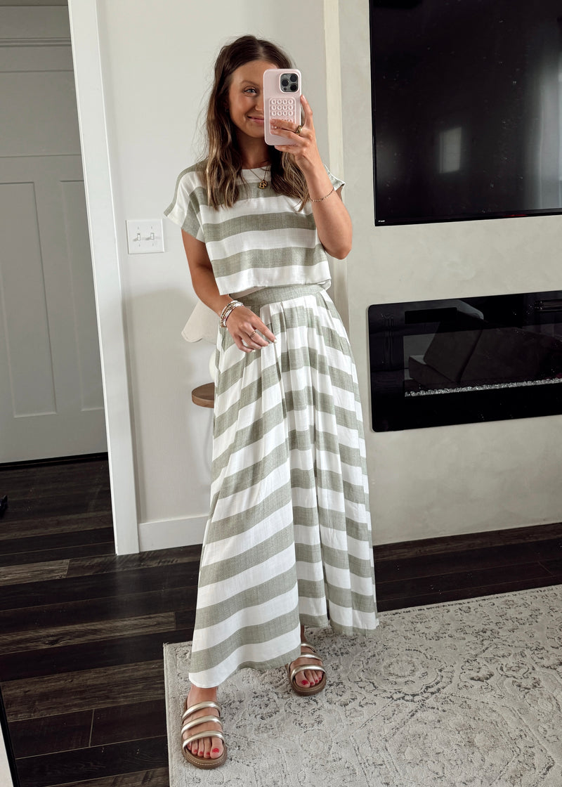 Sutton Stripe Skirt