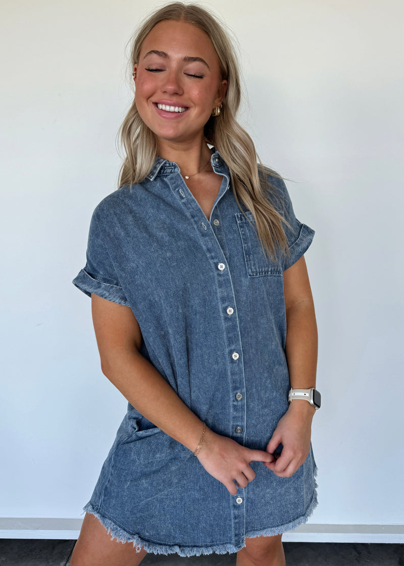 Wells Denim Shirt Dress