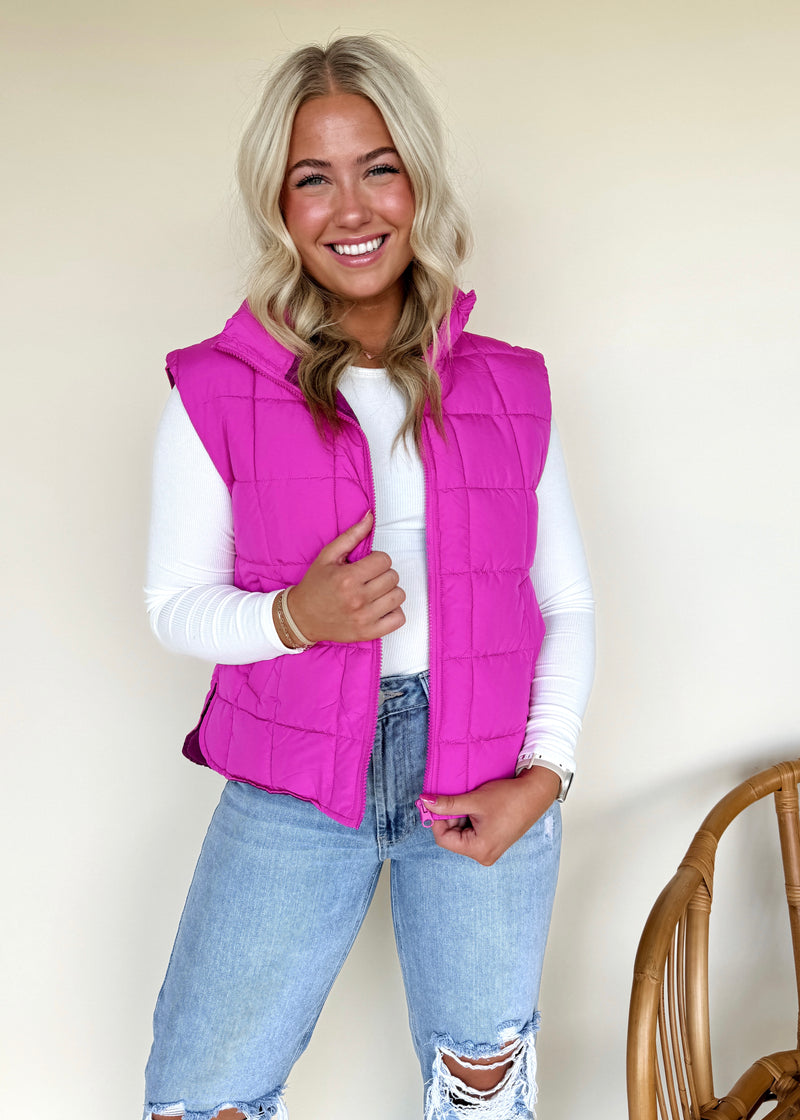 Views Vest-Hot Pink