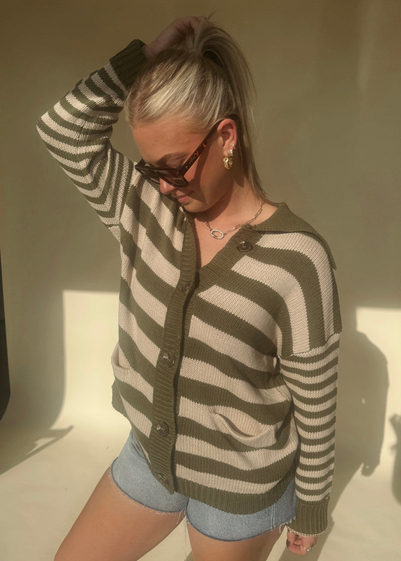 Parker Stripe Cardi