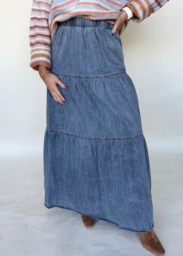 Drew Denim Skirt