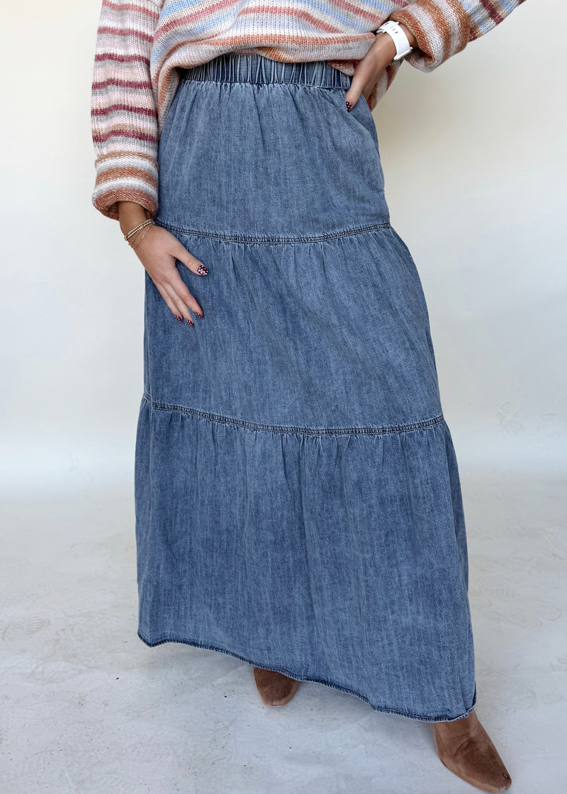 Drew Denim Skirt